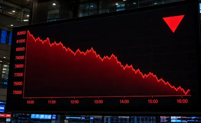 Share Market Crash : ਬੁੱਧਵਾਰ ਨੂੰ ਵੀ ਲਗਾਤਾਰ ਡਿੱਗਿਆ ਭਾਰਤੀ ਸ਼ੇਅਰ ਬਾਜ਼ਾਰ, ਸੈਂਸੈਕਸ 325 ਅੰਕ ਫਿਸਲਿਆ, ਕੱਚੇ ਤੇਲ ਤੇ ਗਲੋਬਲ ਤਣਾਅ ਨੇ ਵਧਾਇਆ ਦਬਾਅ!